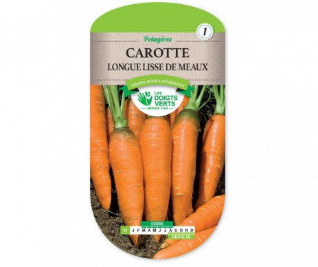 CAROTTE LONGUE LISSE DE MEAUX LES DOIGTS VERTS