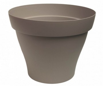 POT ROMEO DIAMETRE 12CM TAUPE