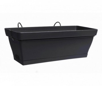 JARDINIERE ROMEO VIOLINE DE 50CM SOUCOUPE+SUPPORT LOT DE 1