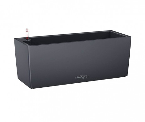 JARDINIERE RESRVE D'EAU 50X19X19CM GRIS ARDOISE