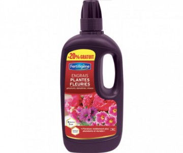 ENGRAIS FLEURS/GERANIUM 750ML + 25% GRATUITS - FERTILIGENE