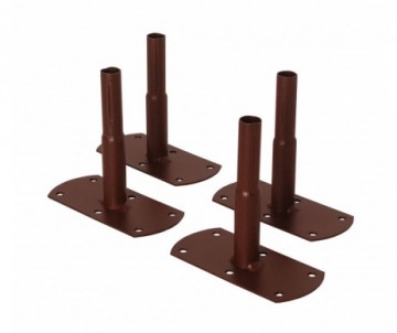 PACK 4 PIEDS DE FIXATION FER VIEILLI