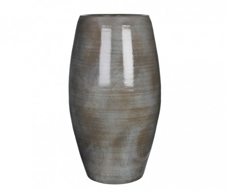 VASE RONDE GRIS F  - H70XD39CM