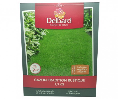 GAZON TRADITION RUSTIQUE DELBARD 2.5KG
