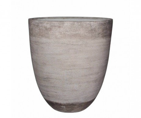 POT RONDE TAUPE - H50XD45CM