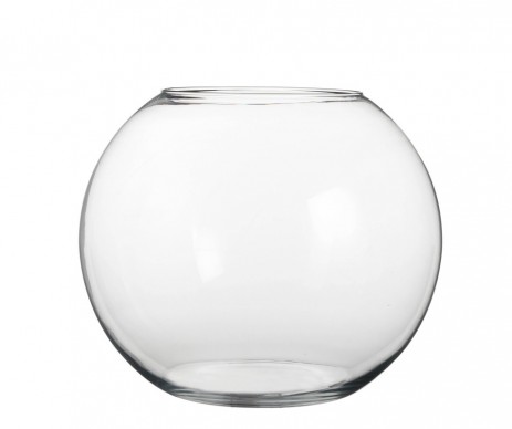 VASE BOULE VERRE - H31XD40CM