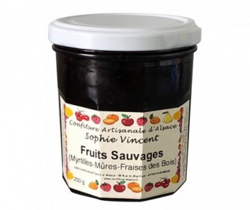 CONFITURE ALSACIENNE AUX FRUITS SAUVAGES POT DE 250 GR