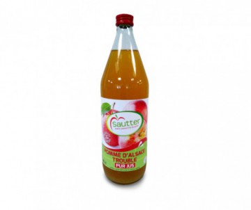 JUS DE POMME TROUBLE 1 LITRE SAUTTER