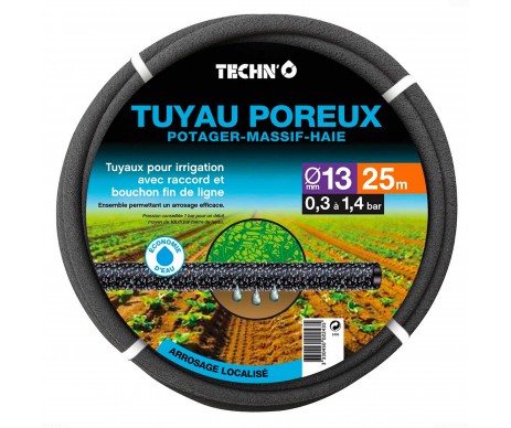 KIT TUYAU POREUX DIAMETRE 13-16MM LONGUEUR 25M