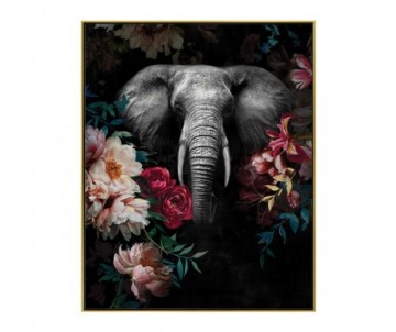 TOILE ELEPHANT PASTEL 40x50CM