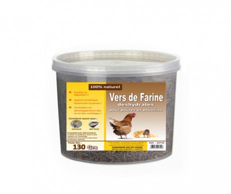 FRIANDISE POULE VERS DE FARINE 130GR