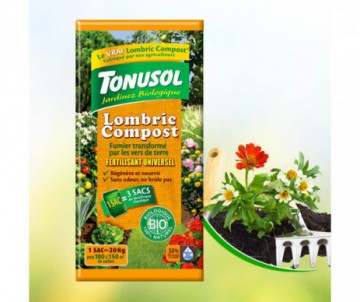 FERTILSANT UNIVERSEL LOMBRIC COMPOST 10KG - 100 % NATUREL