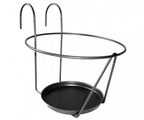 PORTE POT A ACCROCHER GRIS