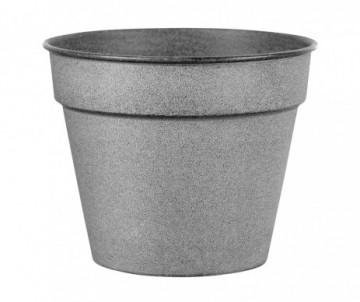 POT ACIER CENDRE D13CM