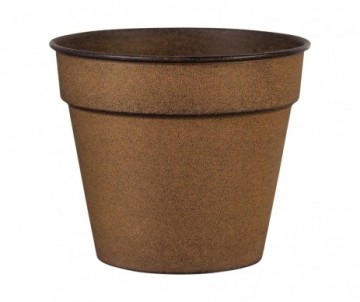 POT ACIER MARRON D28CM