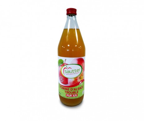 JUS DE POMME TROUBLE 1 LITRE SAUTTER