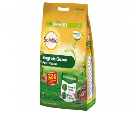 ENGRAIS GAZON ANTI-MOUSSE 350 M2