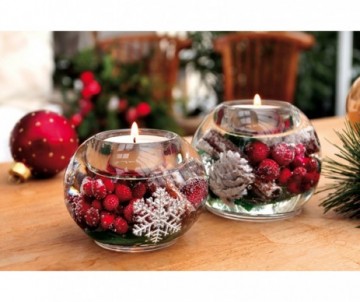 BOUGIE MERCUR NOEL DIAMETRE 9CM