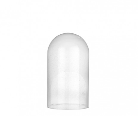 CLOCHE VERRE GIVRE - H38XD23CM