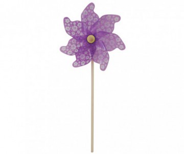 MOULIN A VENT VIOLET FLEUR GM