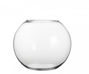 VASE BOULE VERRE - H28XD34CM