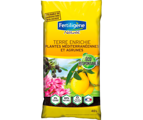 TERRE ENRICHIE AGRUMES 40L FERTILIGENE