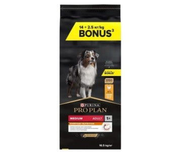 CROQUETTES POUR CHIEN PRO PLAN MEDIUN POULET  14+2.5KG