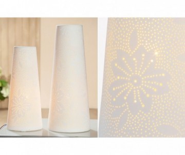 LAMPE PORCELAINE FLEUR