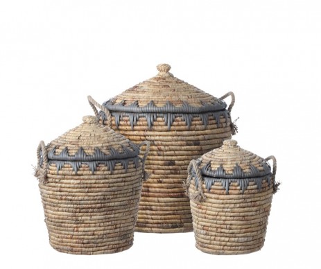 PANIER ZAMBO ROND PM MARRON CL